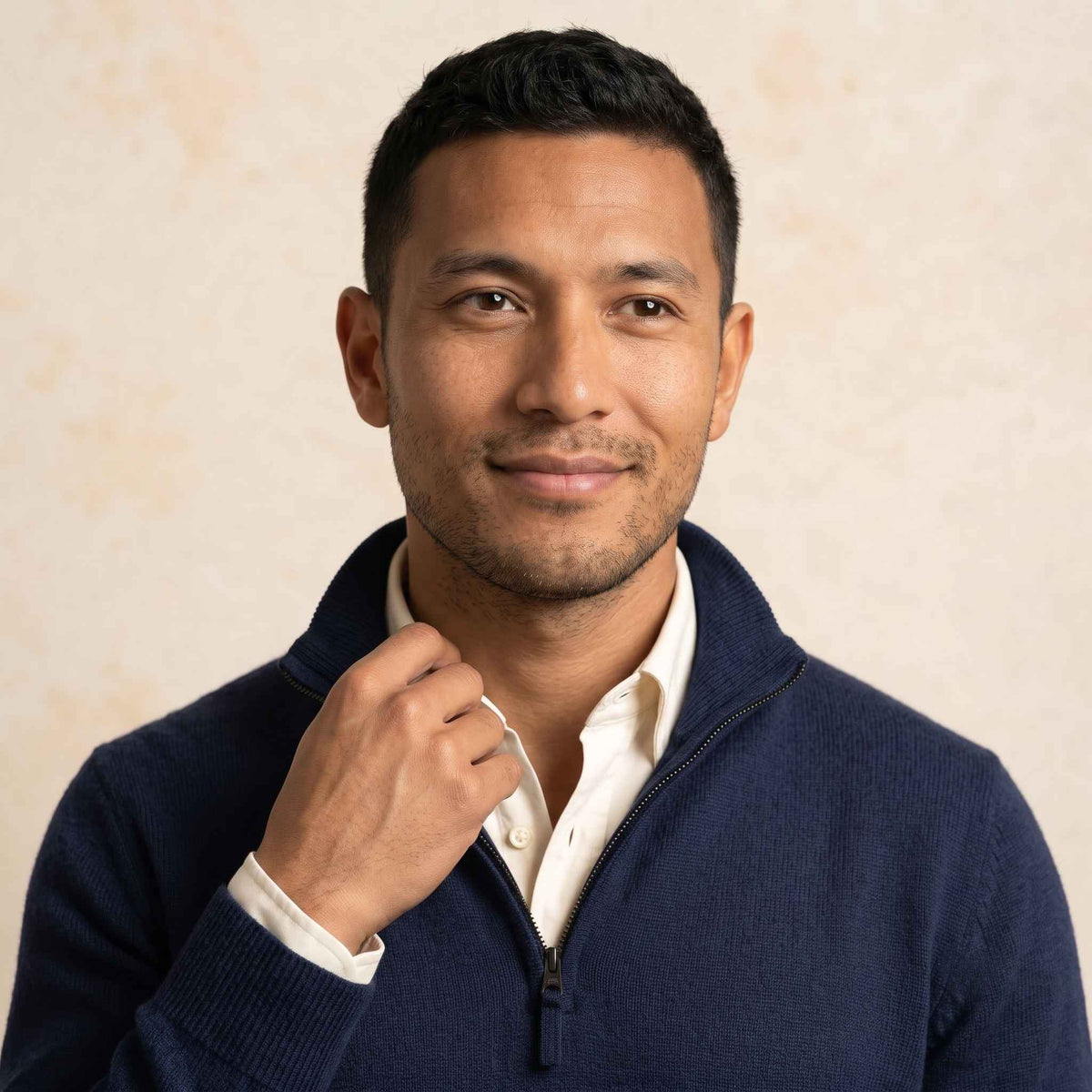Men's Cashmere Half-Zip Sweater - Embrace