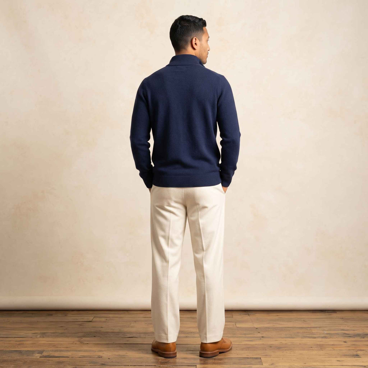 Men's Cashmere Half-Zip Sweater - Embrace