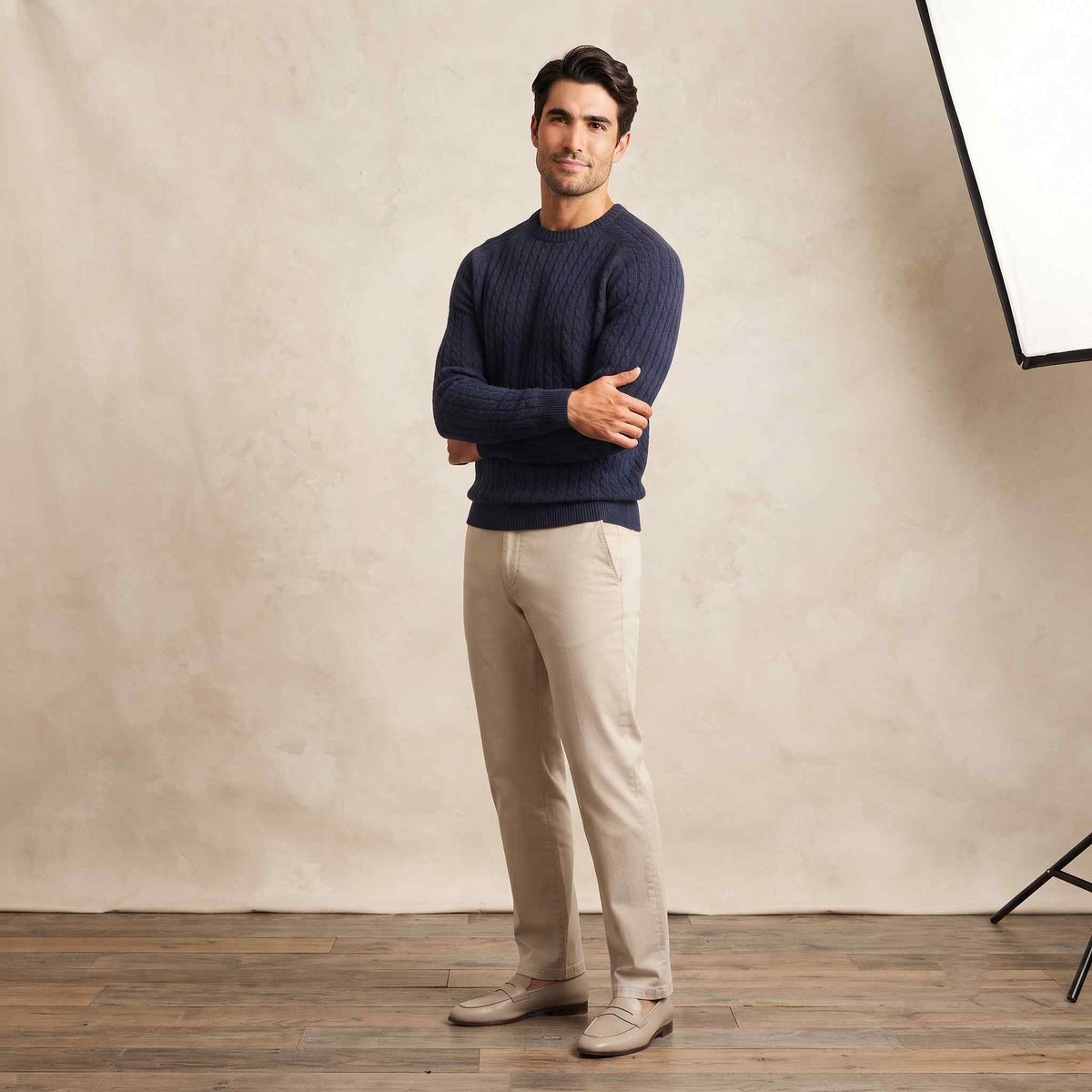 Cashmere Cable-Knit Sweater - Atlas Hand-Knitted