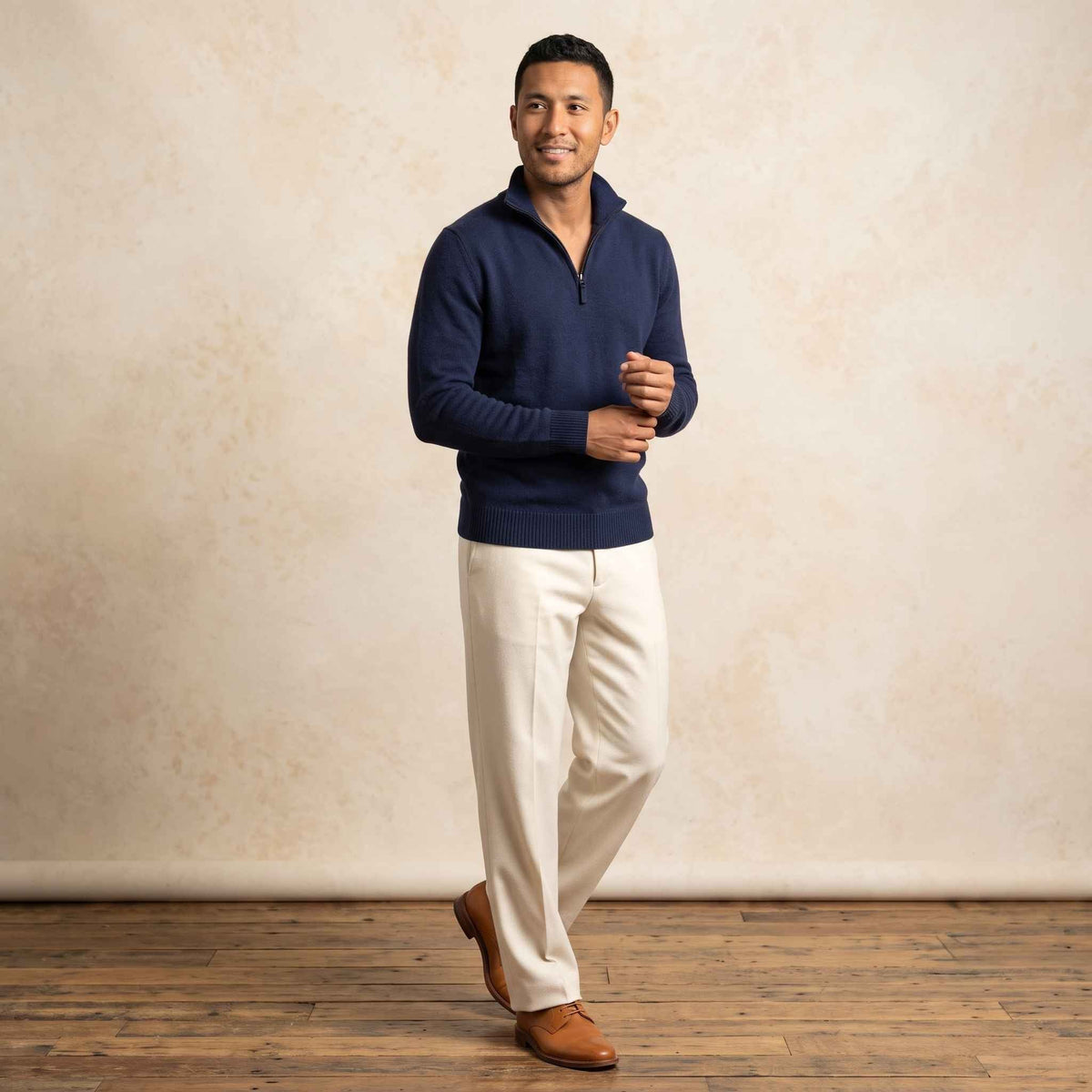 Men's Cashmere Half-Zip Sweater - Embrace