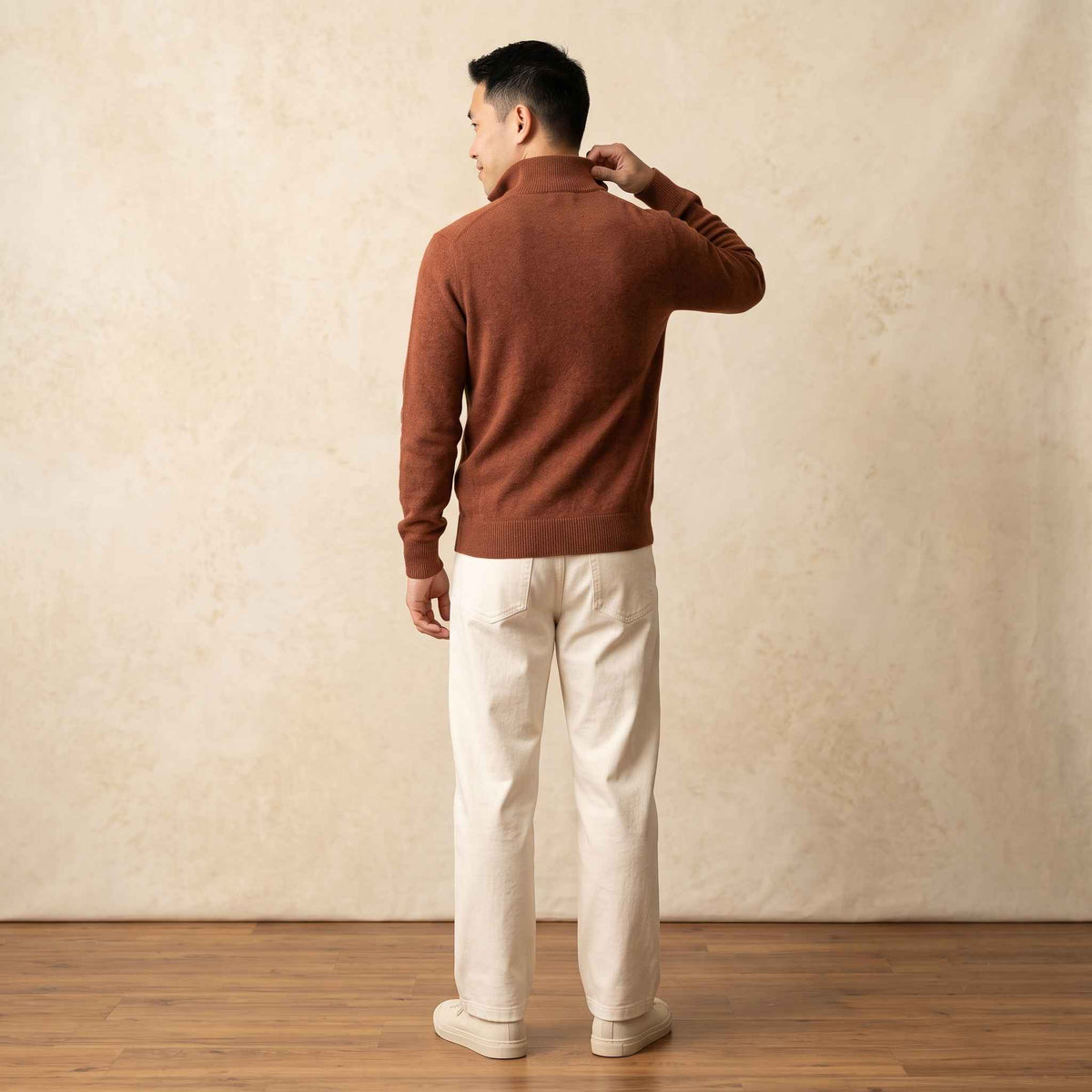 Men's Cashmere Half-Zip Sweater - Embrace