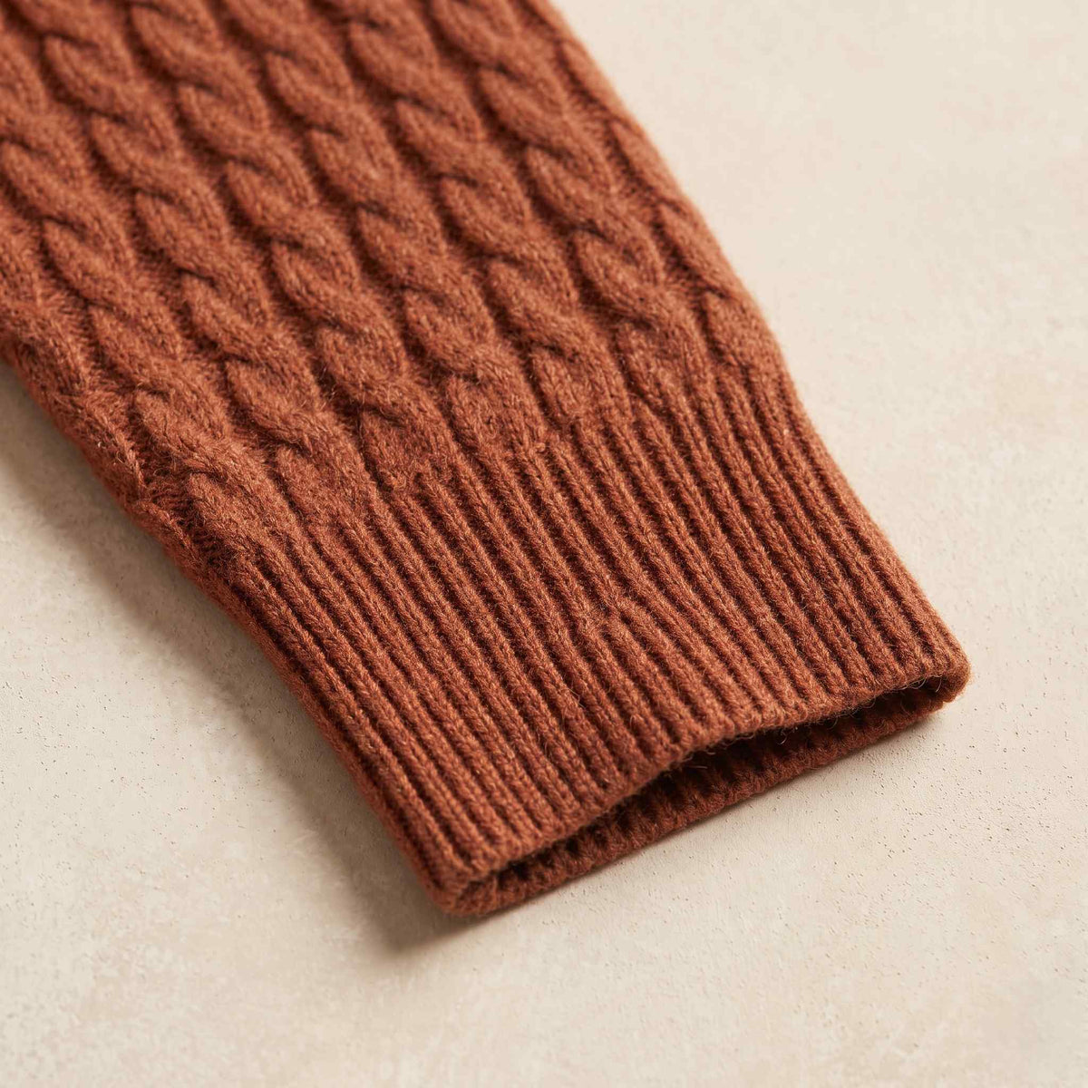 Cashmere Cable-Knit Sweater - Atlas Hand-Knitted