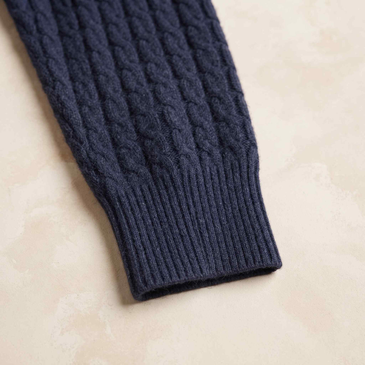 Cashmere Cable-Knit Sweater - Atlas Hand-Knitted
