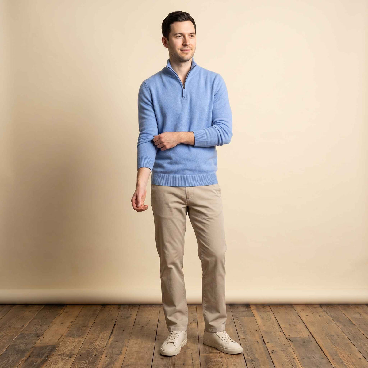 Men's Cashmere Half-Zip Sweater - Embrace