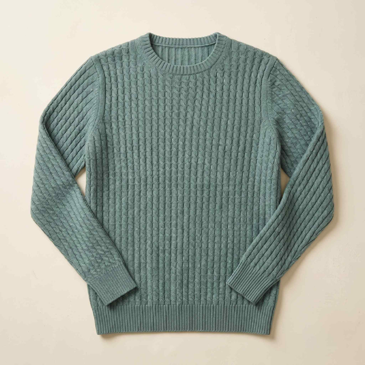 Cashmere Cable-Knit Sweater - Atlas Hand-Knitted