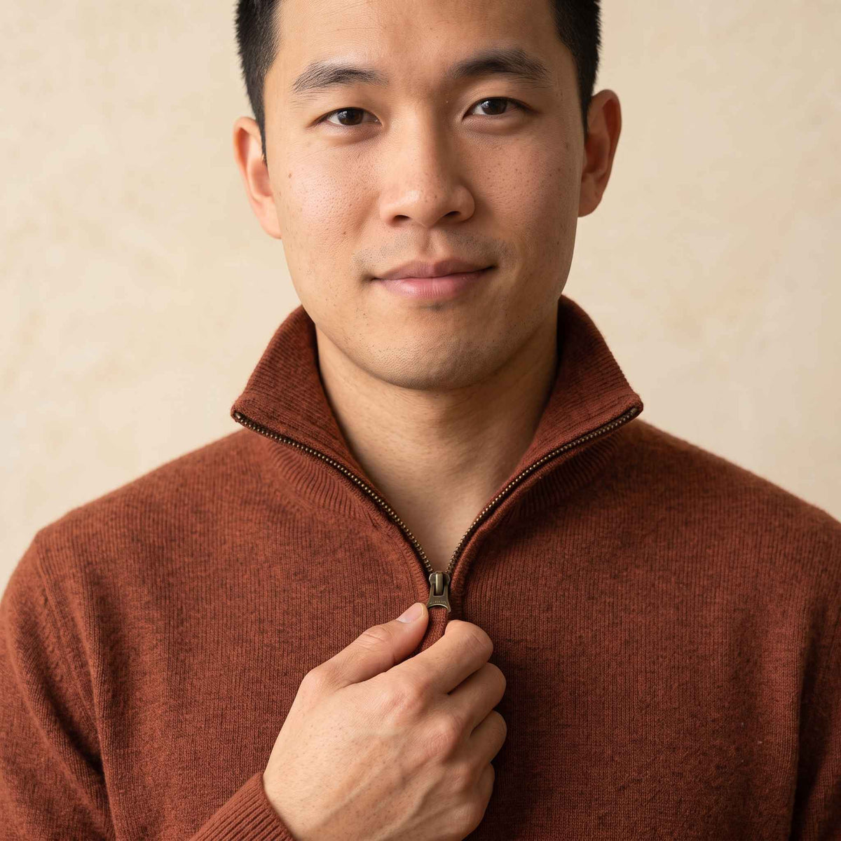 Men's Cashmere Half-Zip Sweater - Embrace