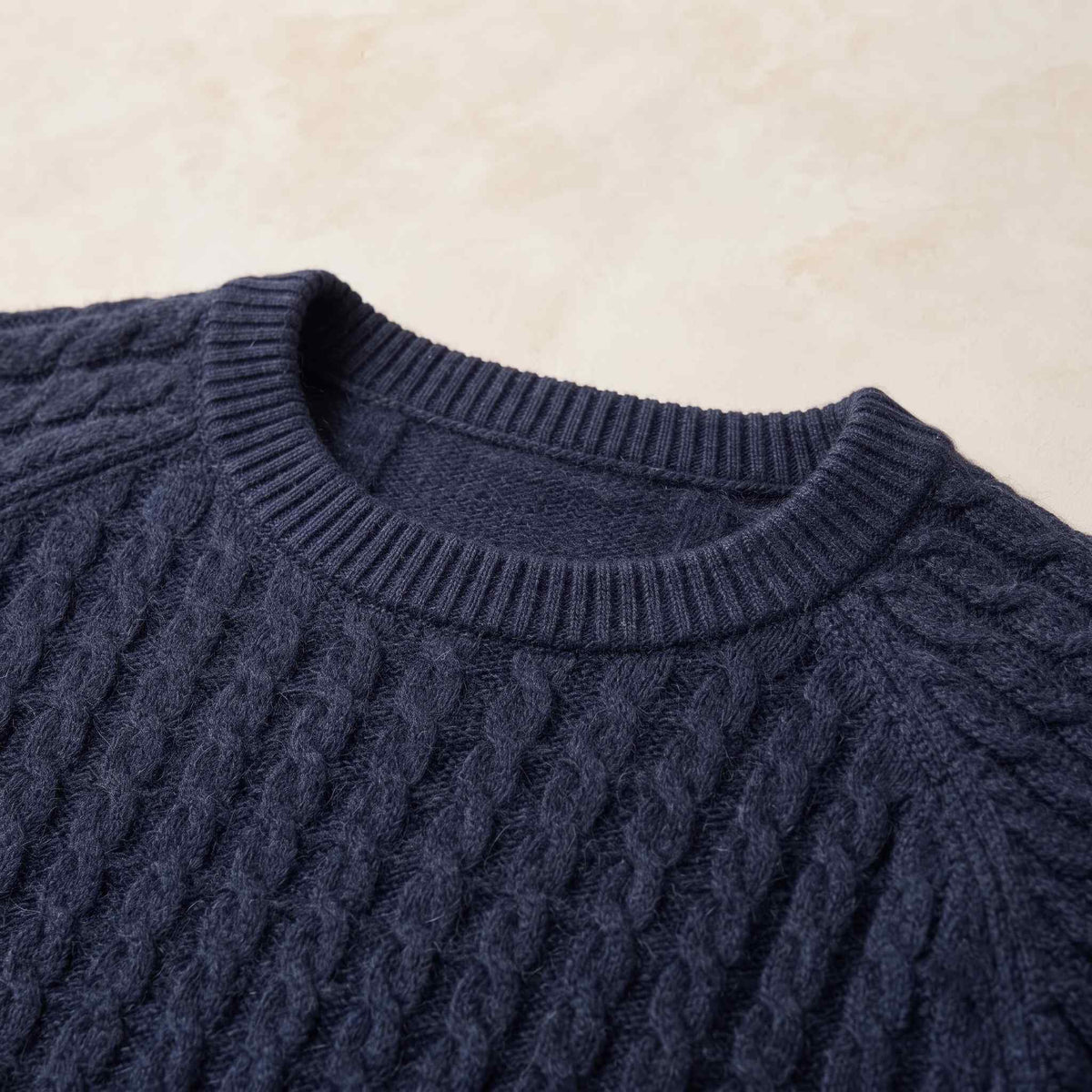 Cashmere Cable-Knit Sweater - Atlas Hand-Knitted