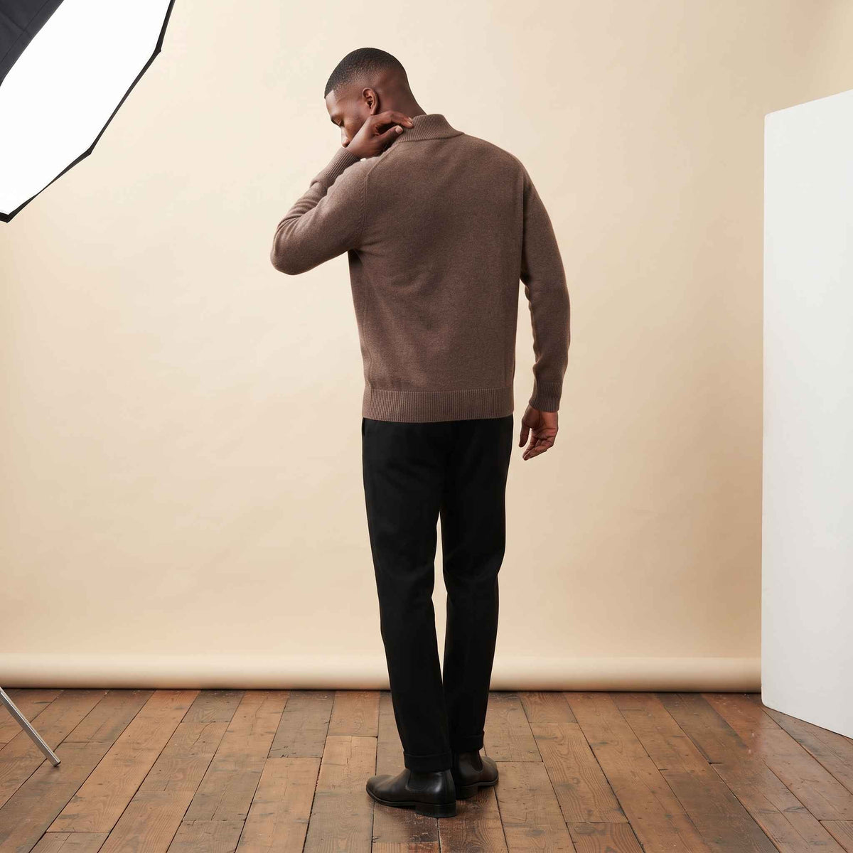 Men's Cashmere Half-Zip Sweater - Embrace
