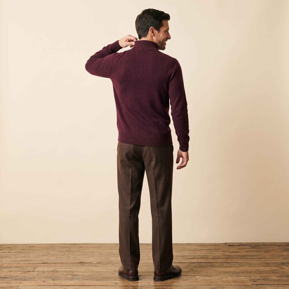 Men's Cashmere Half-Zip Sweater - Embrace