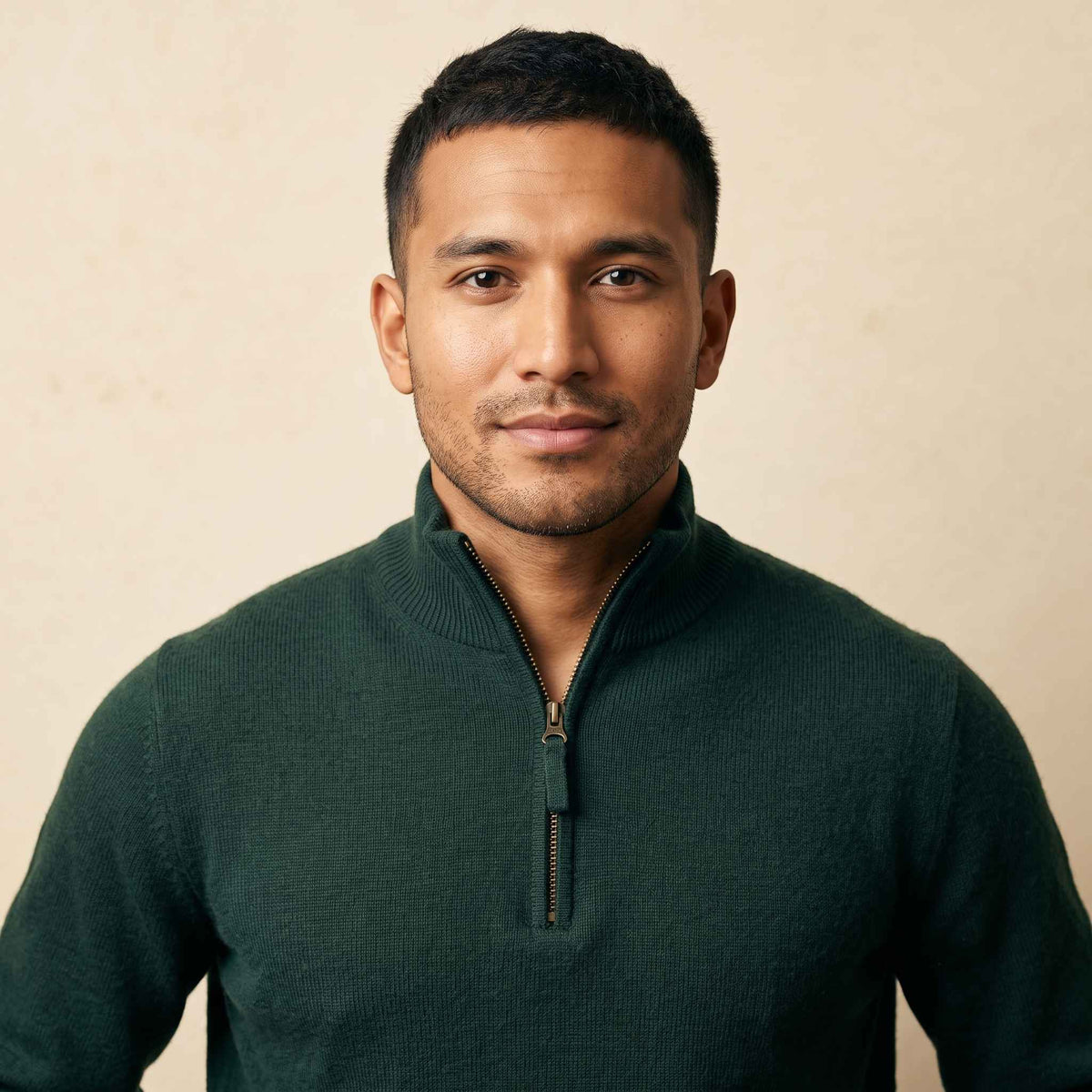 Men's Cashmere Half-Zip Sweater - Embrace