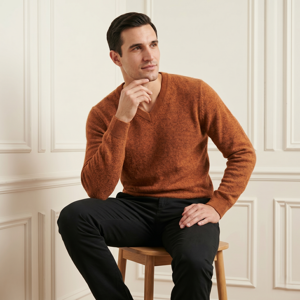Men's Cashmere V-Neck Sweater - The Original