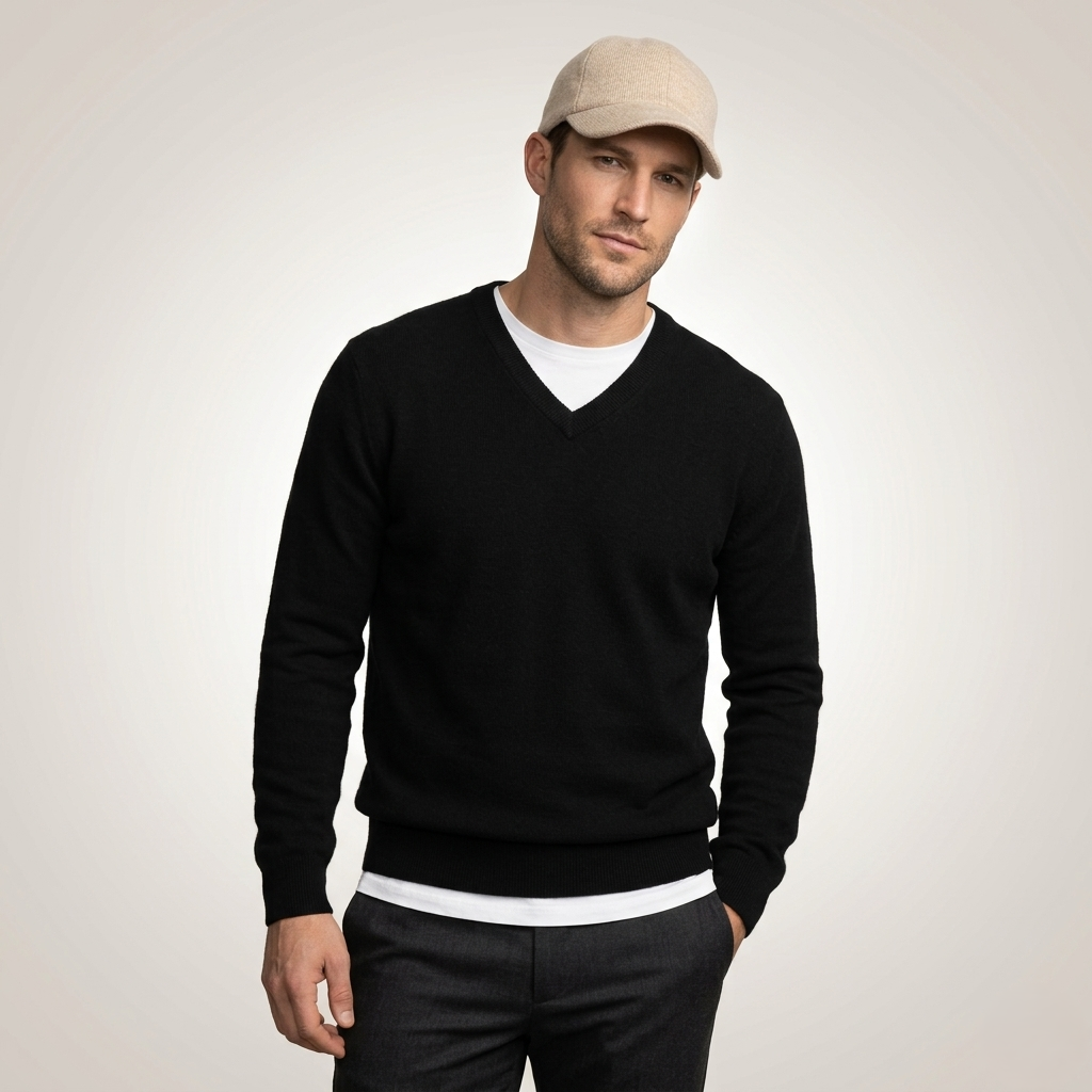 Men's Cashmere V-Neck Sweater - The Original