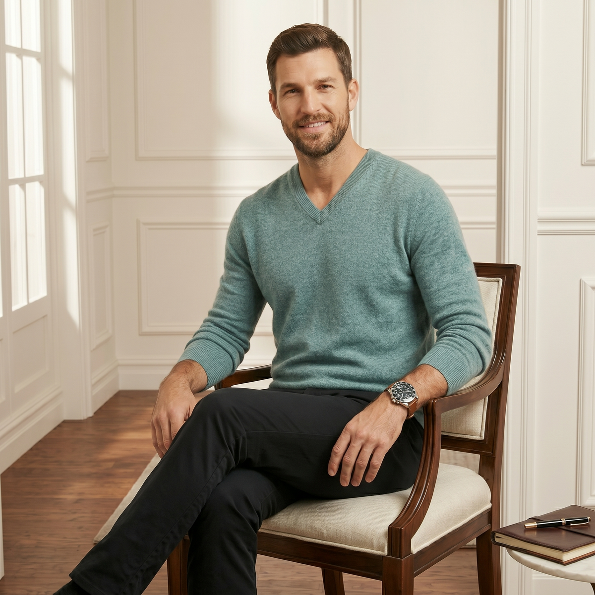 Men's Cashmere V-Neck Sweater - The Original