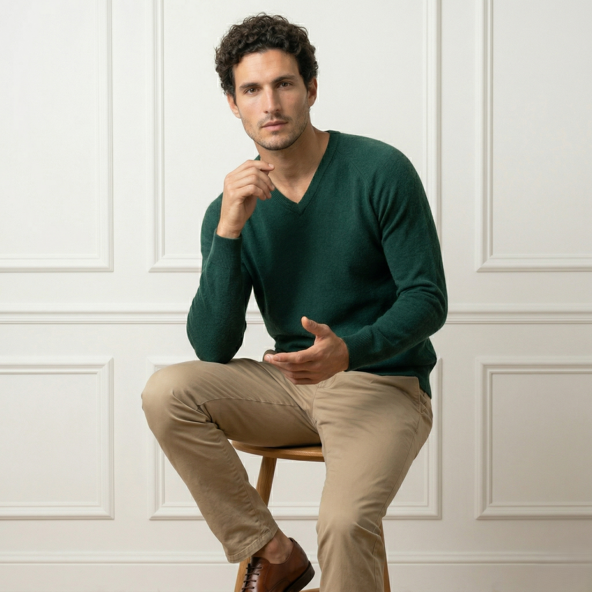 Men's Cashmere V-Neck Sweater - The Original
