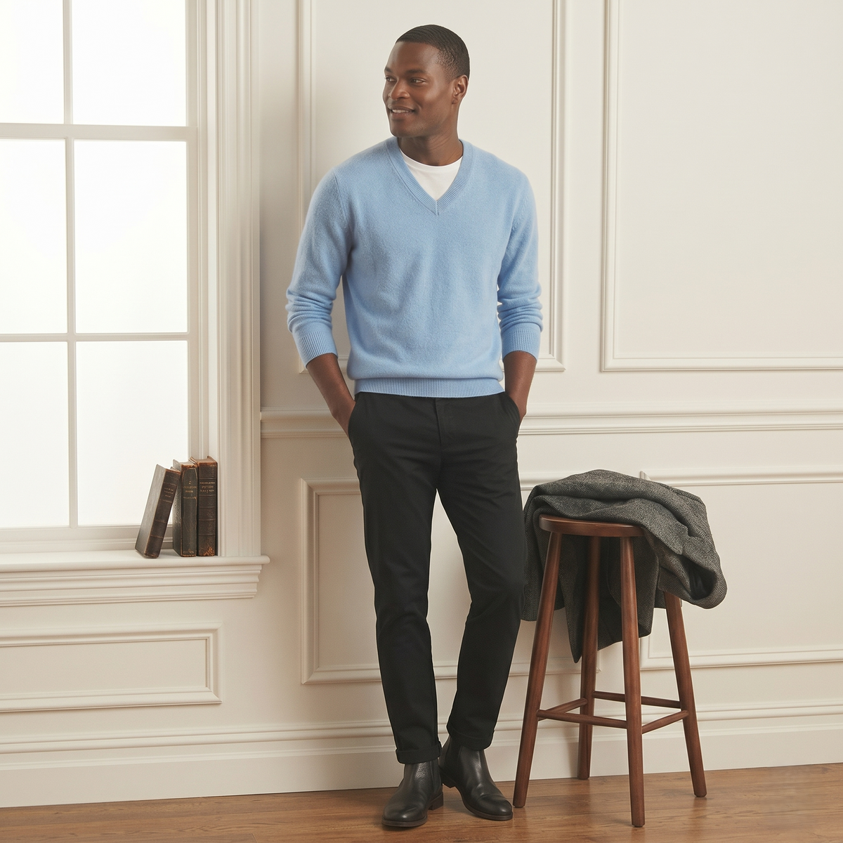 Men's Cashmere V-Neck Sweater - The Original