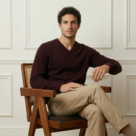 Men's Cashmere V-Neck Sweater - The Original