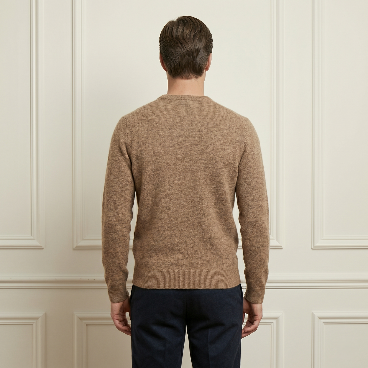 Men's Undyed Cashmere Crewneck Sweater - Executive